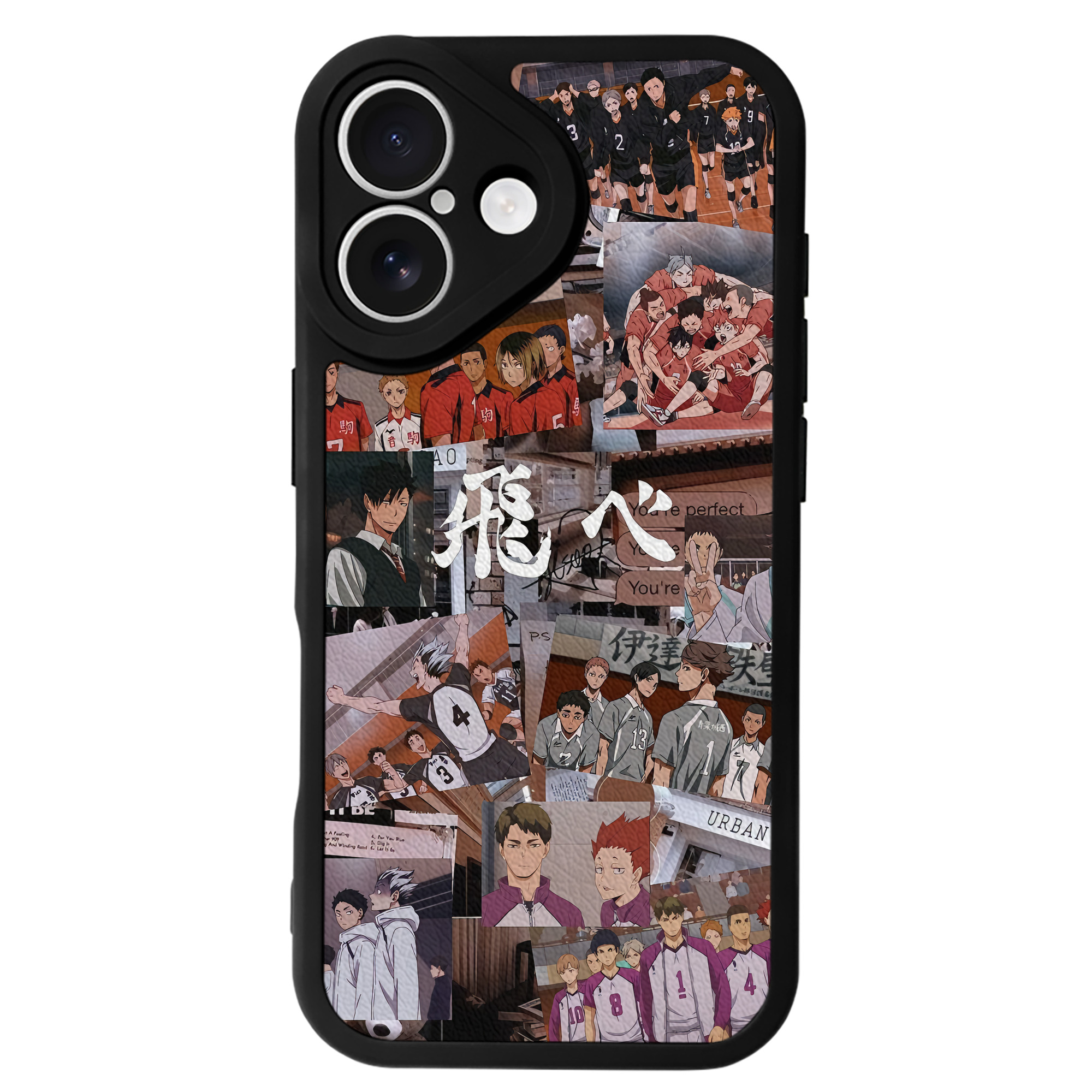 （画像用） ハイキュー!! Haikyu!! 【iPhone 16シリーズ対応】シリコンスマホケース（レザー調） 材質：シリコン
